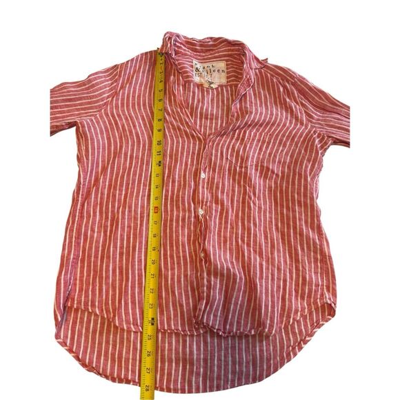 Frank & Eileen size XS oversized Eileen linen stripe button up - EUC - Picture 6 of 6
